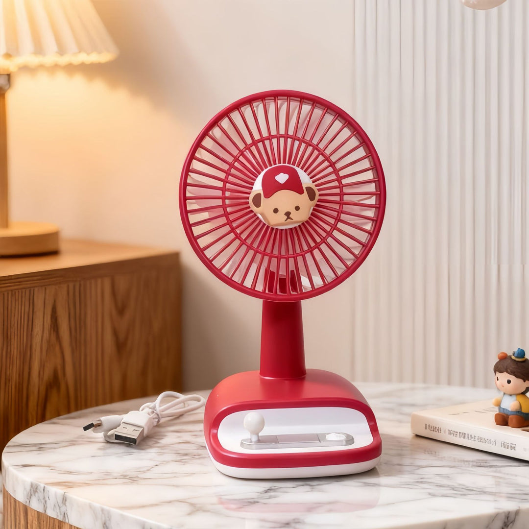 Ladies table fan with flexible tilt angle Bowlift