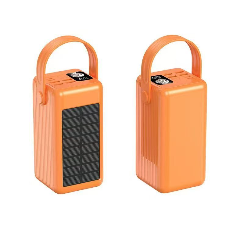 Portable Solar Power Bank with Integrated LED Light and Fast Charging Function Bowlift