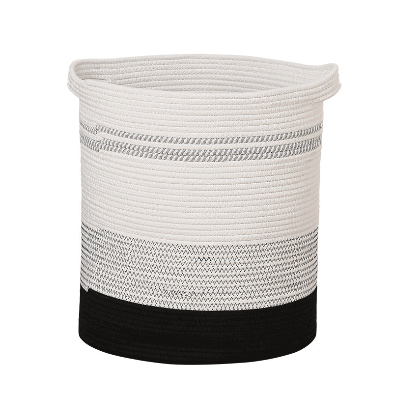 Women's storage basket with modern striped design Bowlift