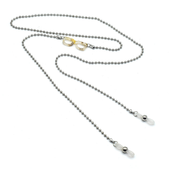 Adjustable Silver Eyewear Chain Bowlift
