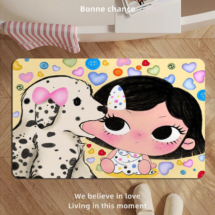 Adorable Cartoon Character Bath Mat Bowlift
