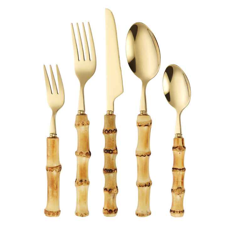 Bamboo Handle Salad Fork Bowlift