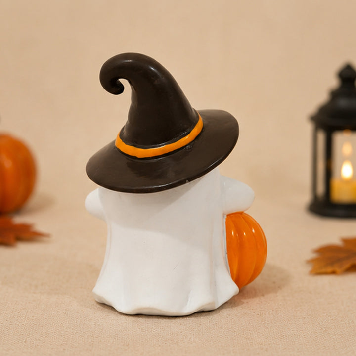 Decorative ghost figure with pumpkin Bowlift