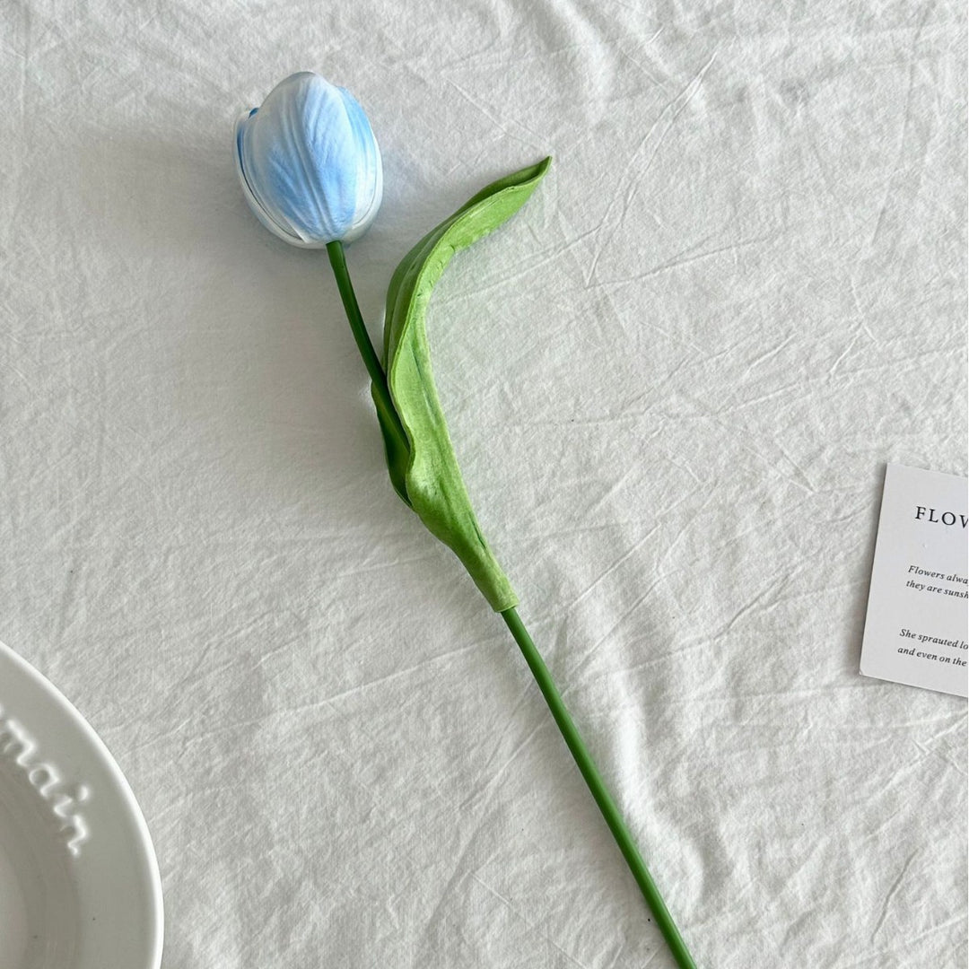 Realistic Faux Tulip Flower Stem