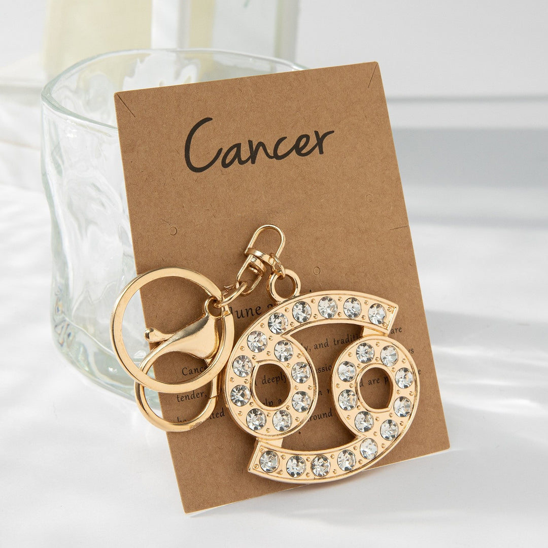 Keychain with Sparkling Bull Symbol Bowlift