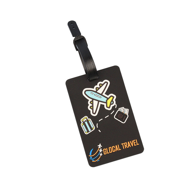 Unisex Luggage Tag with Playful Airplane Design Bowlift