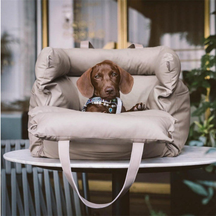 Orthopedic dog bed with removable carrying straps Bowlift