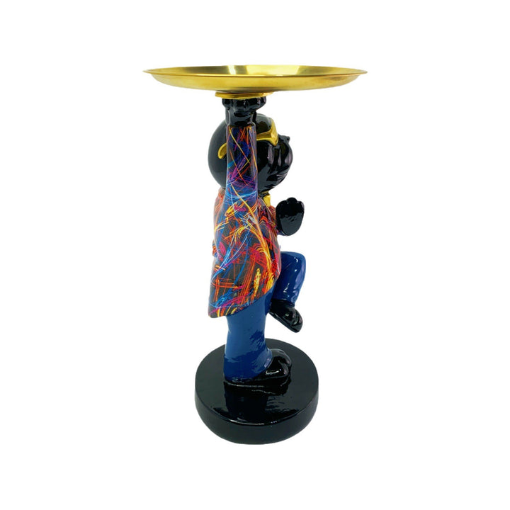 Decorative sculpture with tray Bowlift