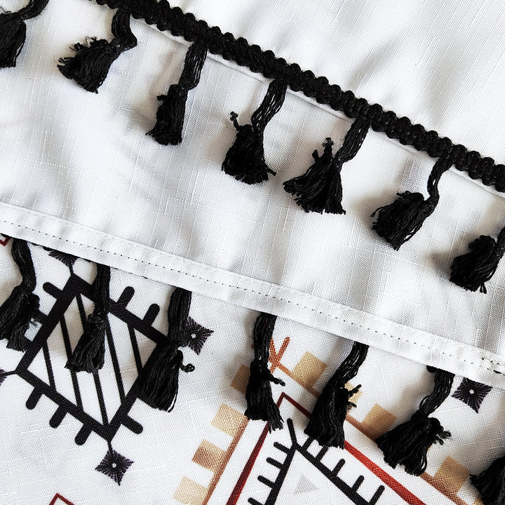 Artistic Patterned Shower Curtain Bowlift