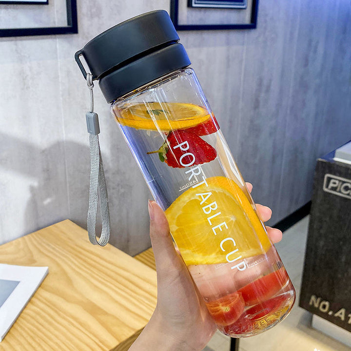 Women's water bottle with innovative lid Bowlift