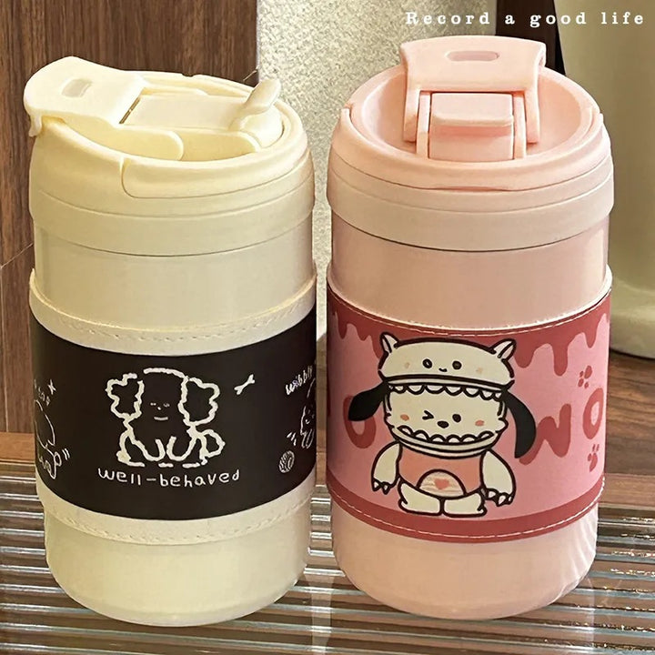 Women's Insulated Thermo Mug with Cute Animal Design Bowlift