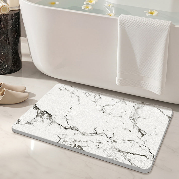 Marble Design Bath Mat Bowlift