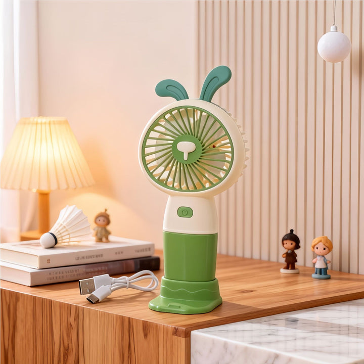 Women Portable Animal Mini USB Fan Bowlift