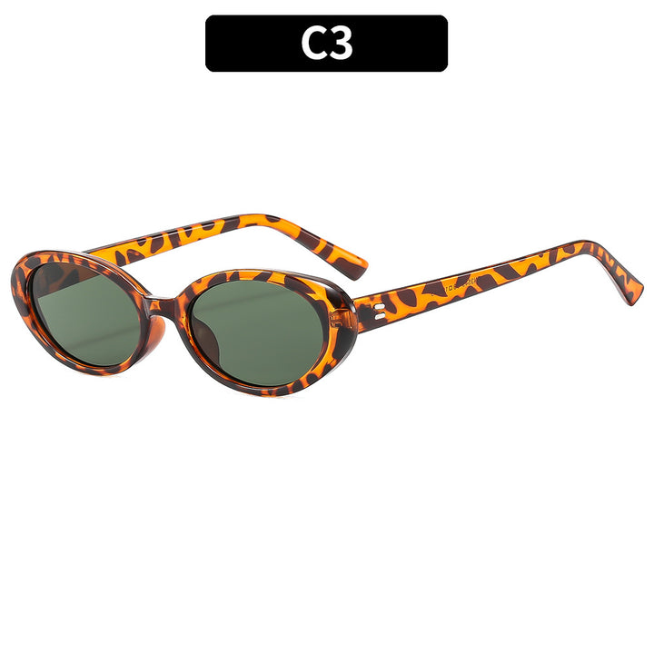 Timeless Look Stylish Oval Sunglasses