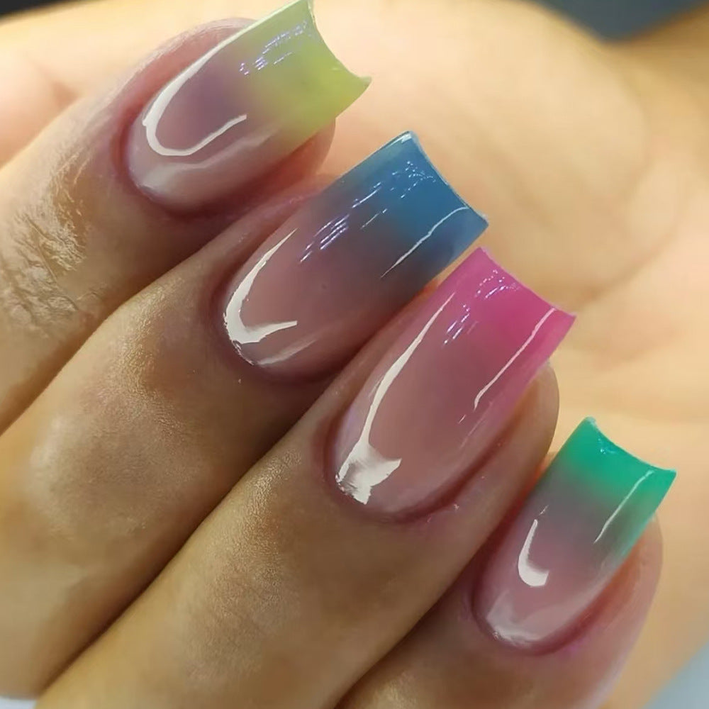 Ombre Gradient Press-On Nails Bowlift