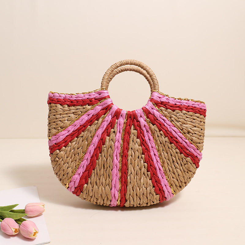 Trendy Tote Bag In Modern Wave Pattern Bowlift