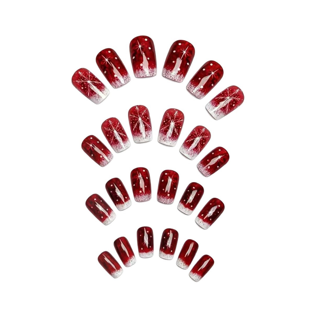Festive Glittering Ombre Nail Art Bowlift