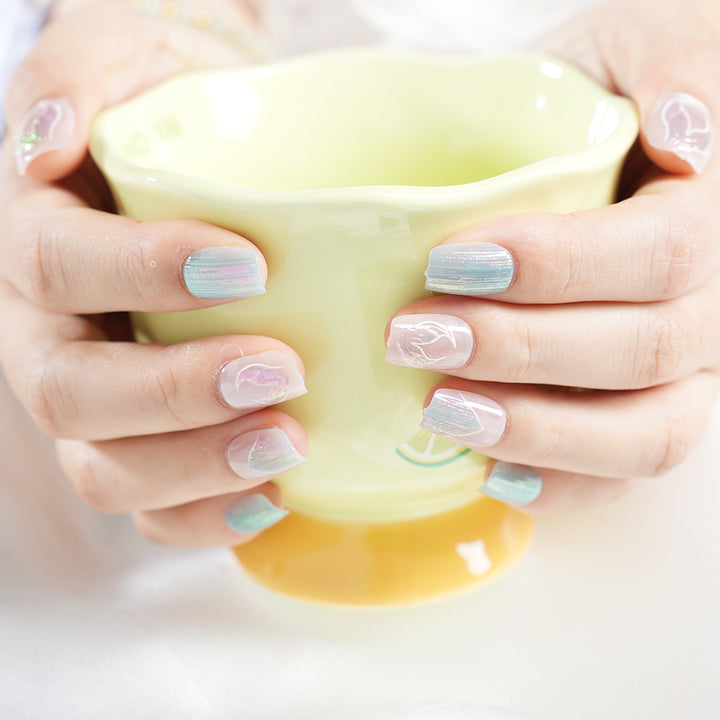 Artistic Gel Nail Design Bowlift