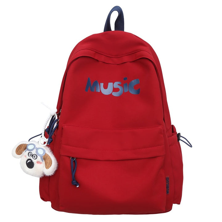 Music-Themed Casual Backpack Bowlift
