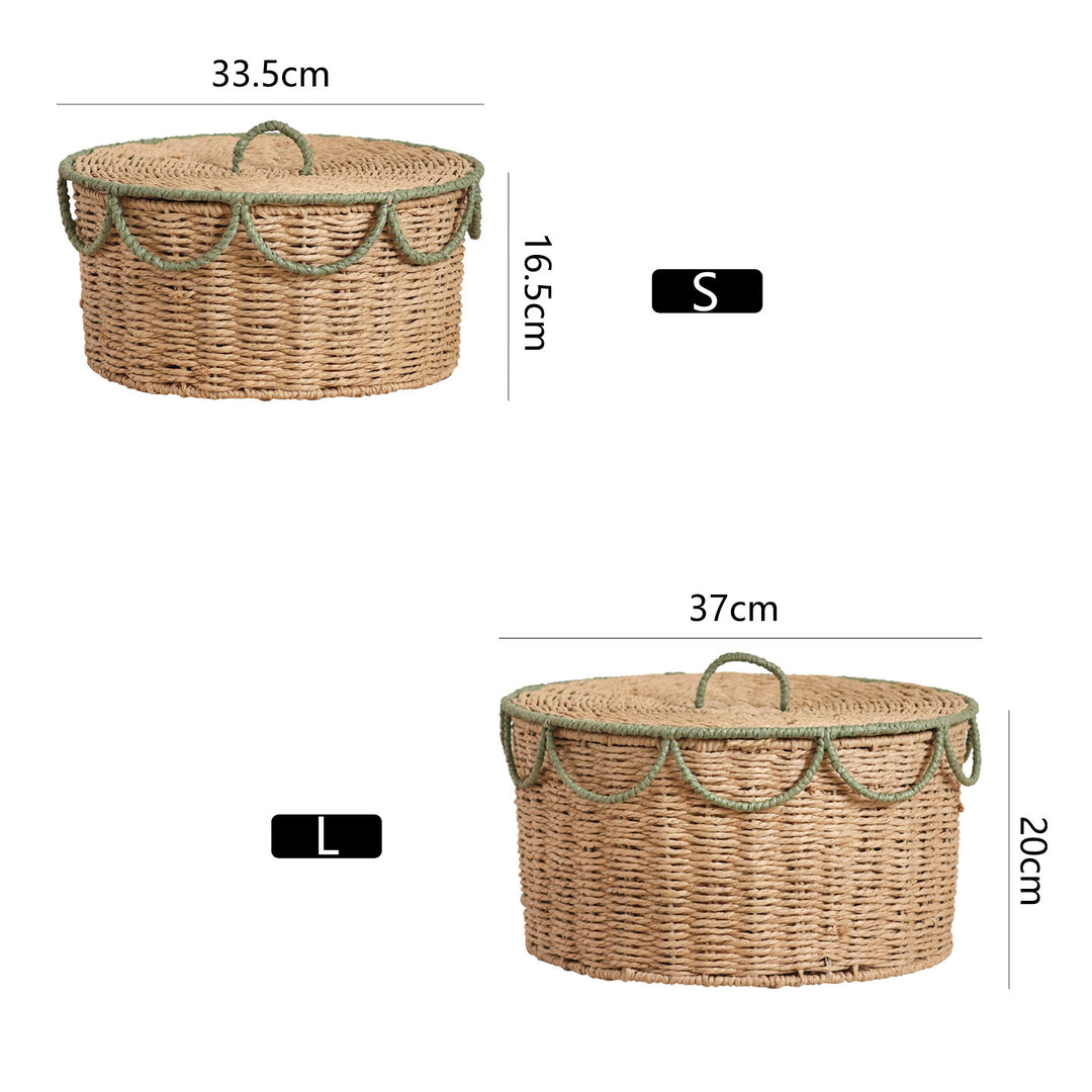 Storage basket with lid and handles Bowlift