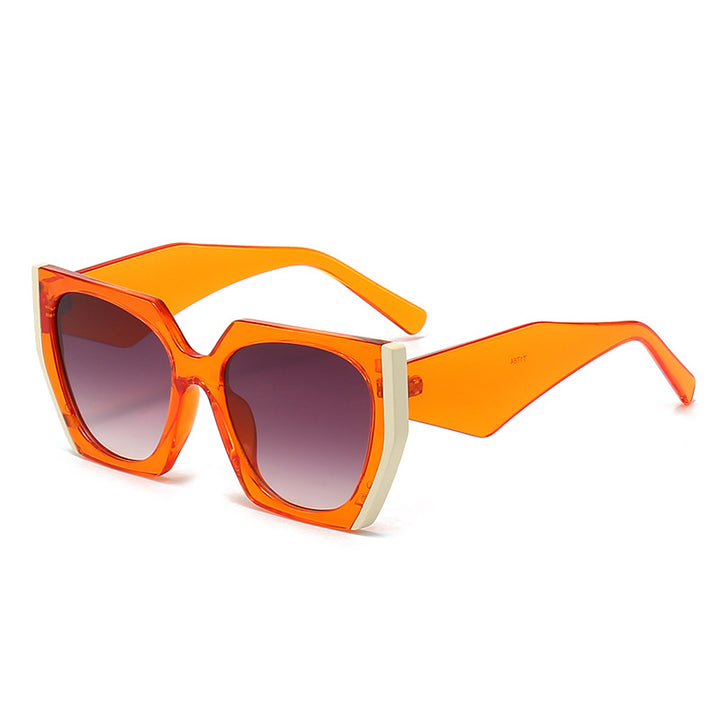 Women Oversized Sunglasses with Distinct Angular Design Bowlift