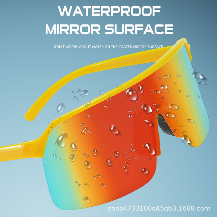 Women Sports Sunglasses with Wide Frame and Integrated UV Protection Bowlift