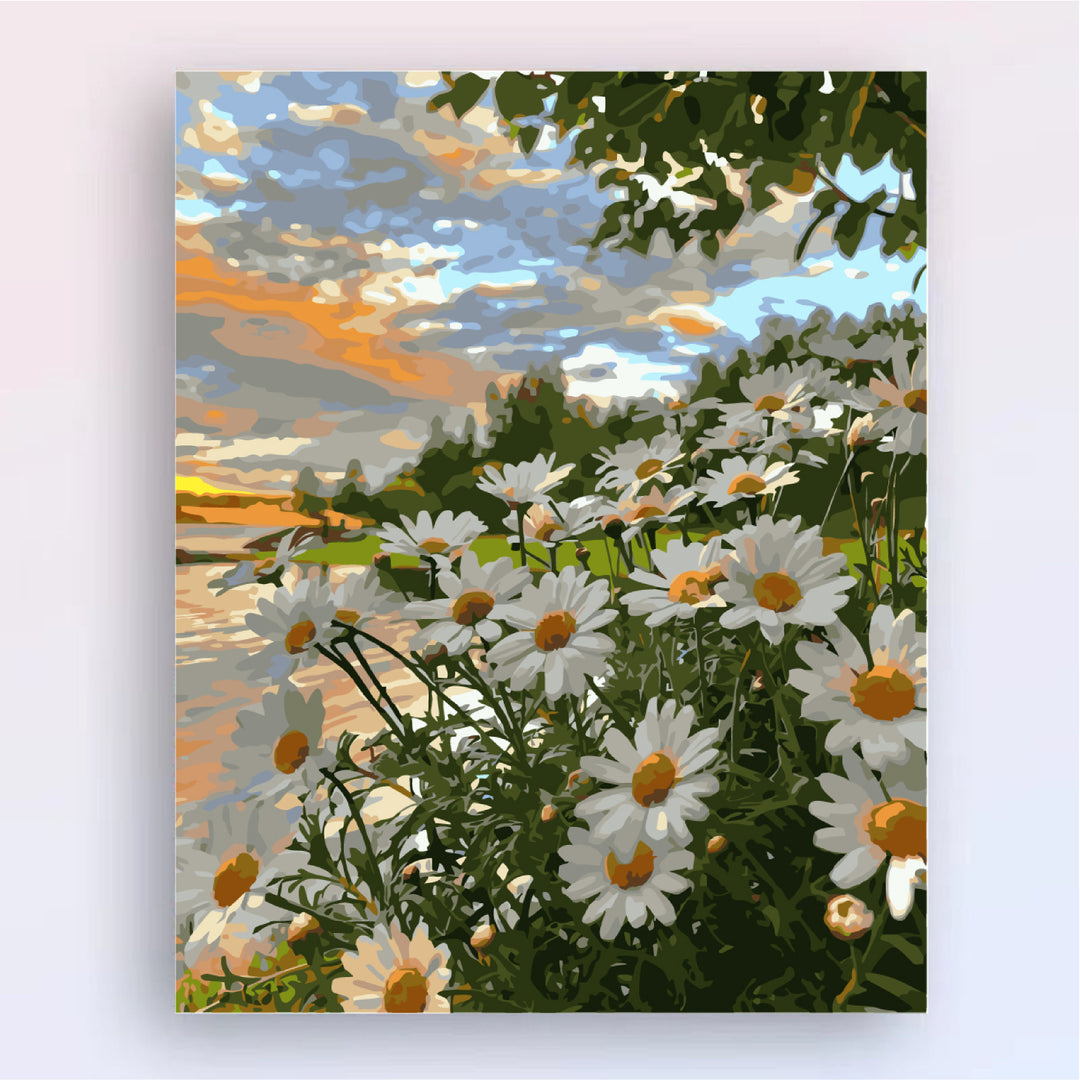 Floral Canvas Art Print Bowlift