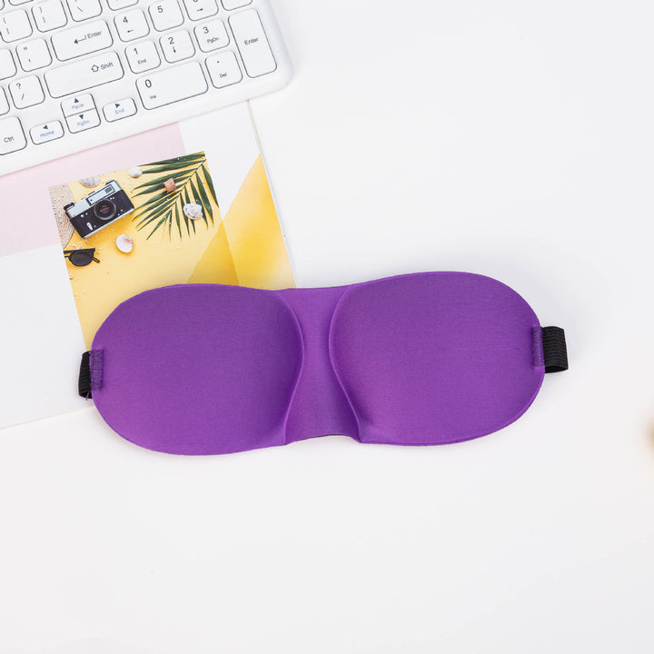 Unisex nan light-blocking travel mask with thermoformable nylon cover and wide comfort band Bowlift