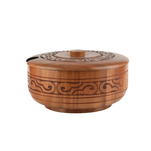 Decorative Wooden Storage Bowl