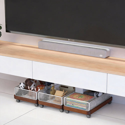Under-Bed Rolling Mesh Storage Drawer with Locking Casters