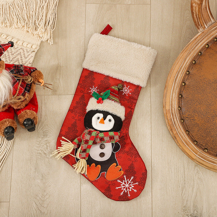 BowLift | Christmas Socks Gift Bag Christmas Tree Hanging Ornaments Candy Bag
