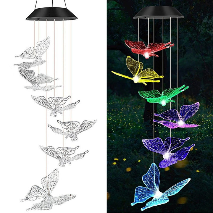 Decorative Flamingo Hanging Mobile Wind Chime Garden Ornament Bowlift