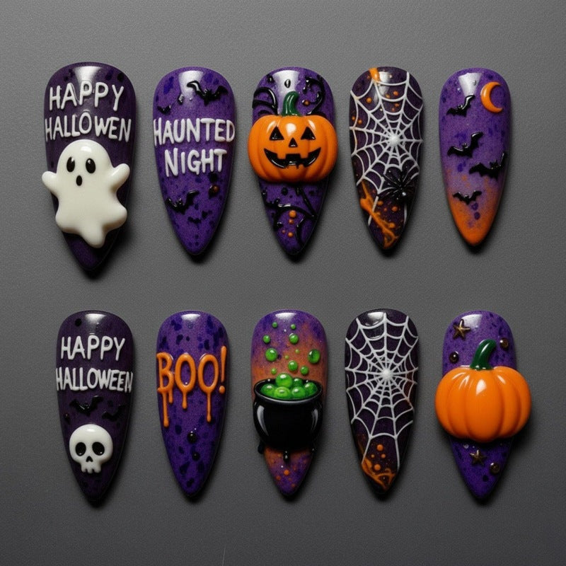 Halloween-Themed Press-On Nail Collection Bowlift