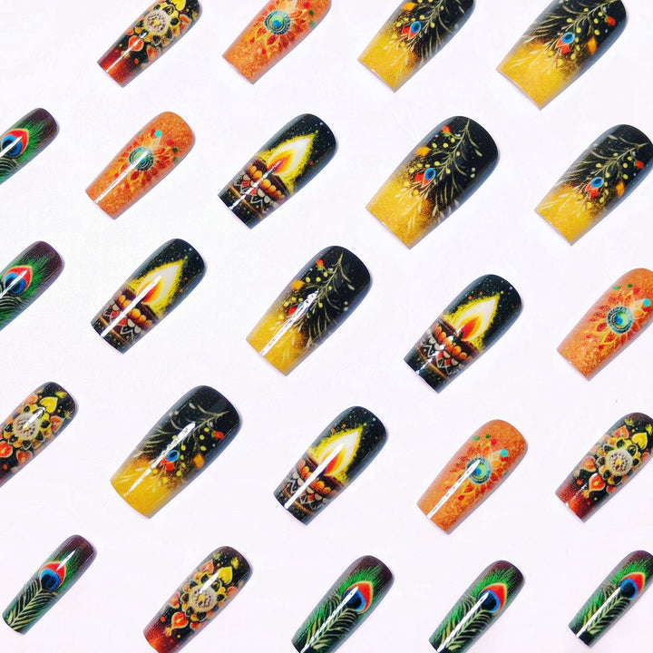 Artistic Festive Nail Art Bowlift