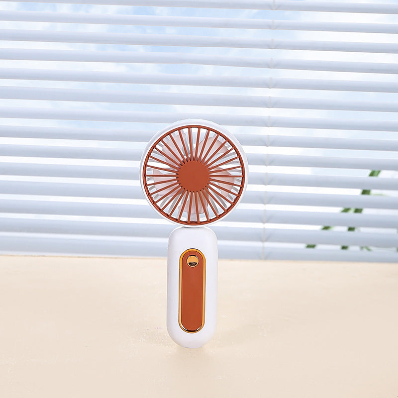 Unisex Portable Hand Fan with LED Display and Ergonomic Handle Bowlift