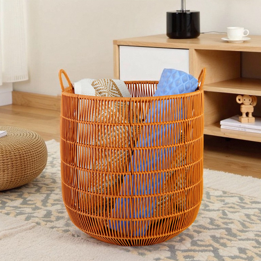 Women Stylish Storage Basket with Open Handles Bowlift