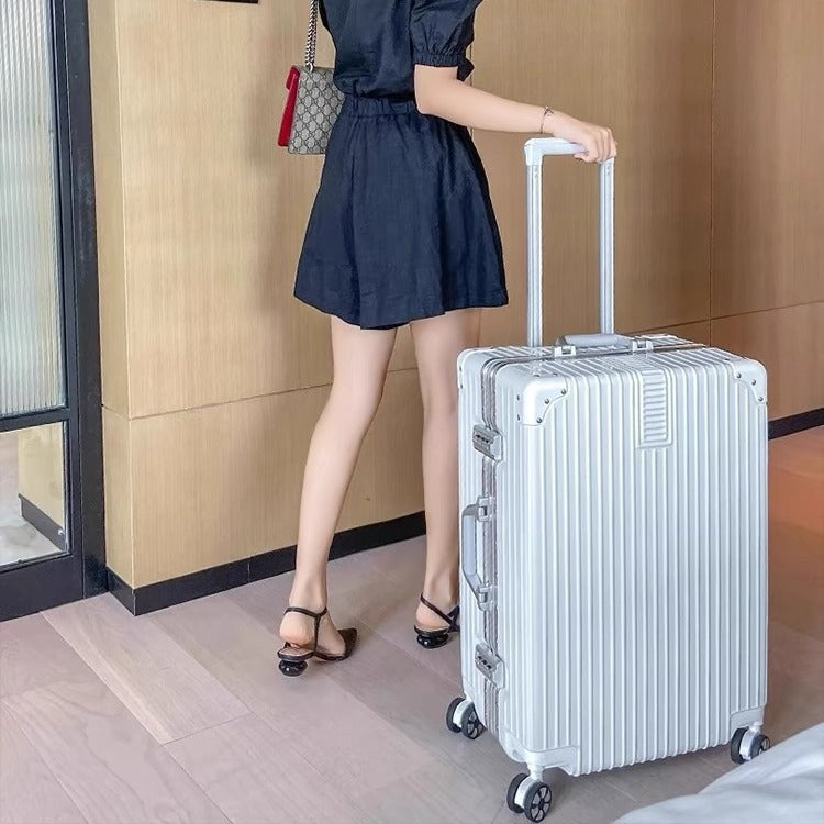 Unisex Durable Expandable Hard-Shell Luggage Bowlift