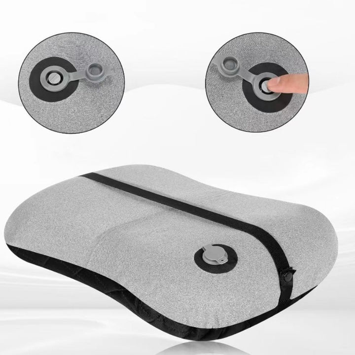 Ergonomic Memory Foam Lumbar Support Pillow with Quilted Breathable Cover Bowlift