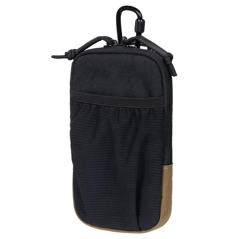 Compact Tactical Utility Phone Pouch with Carabiner and Mesh Pocket Bowlift