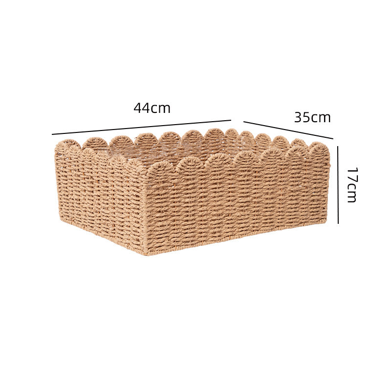 Handwoven storage basket with playful design Bowlift
