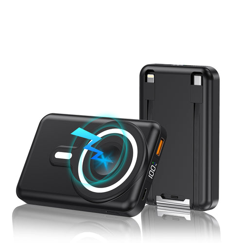 Portable Magnetic Power Bank with Stand Bowlift