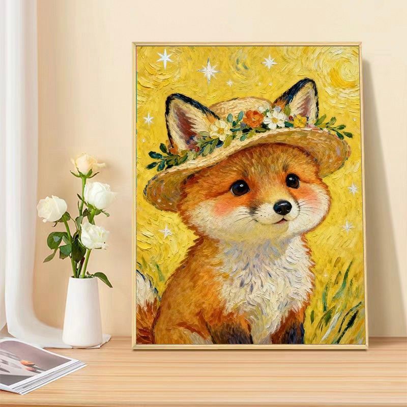 Whimsical Bunny Canvas Art Print Bowlift
