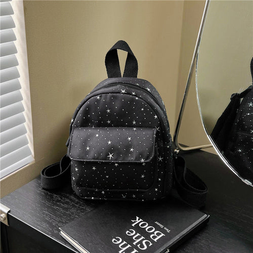 Mini Backpack with Star Print