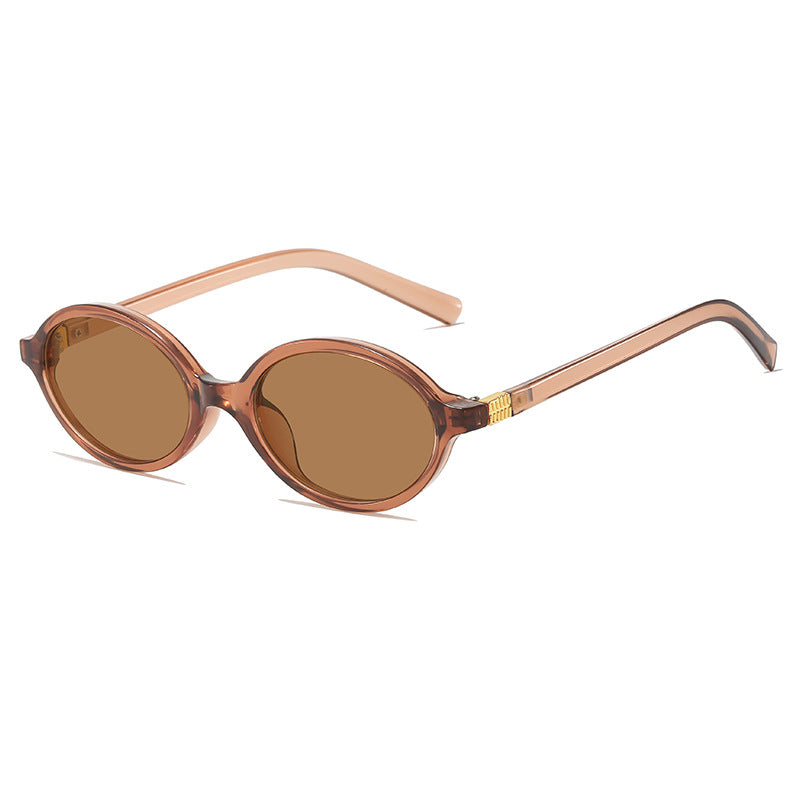 Vintage-Inspired Oval Frame Eyeglasses Bowlift