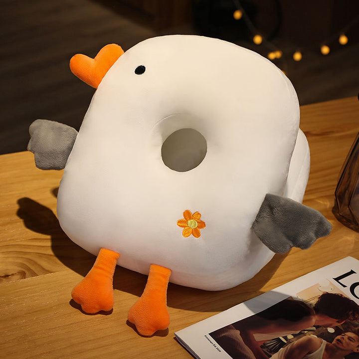 Plush seat cushion with ergonomic design Bowlift
