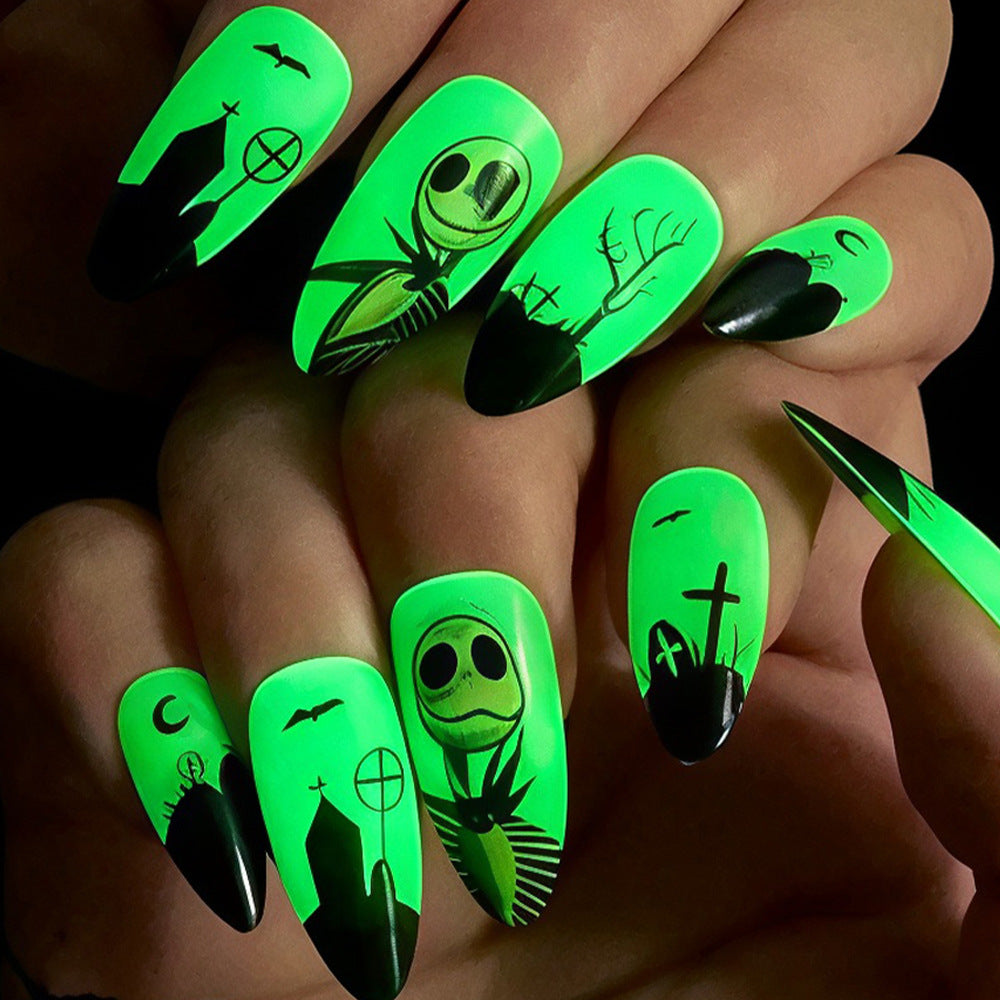 Glow-in-the-Dark Nail Art Bowlift