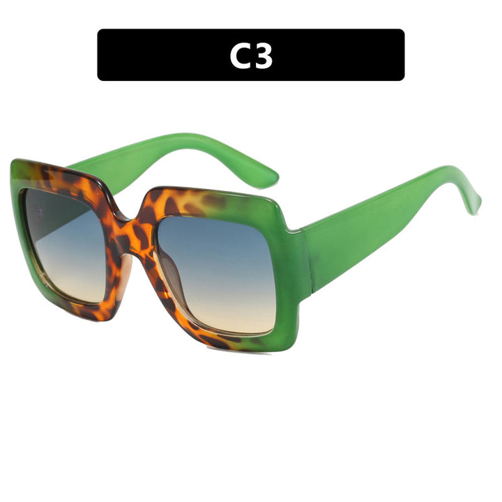 Women's oversized sunglasses with square frames and UV protection Bowlift
