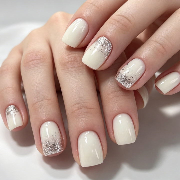 Elegant Glitter Tip Nail Art Set Bowlift