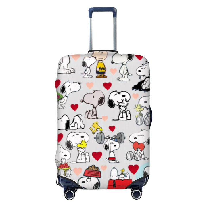 Ladies nan elastic suitcase cover with motif print, water-repellent and tear-resistant, with handle and telescopic opening Bowlift