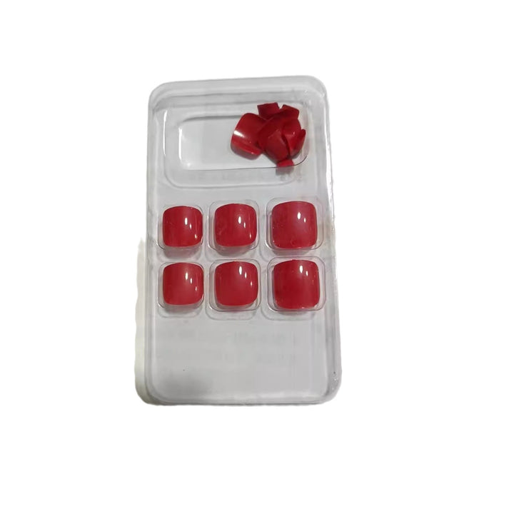 Premium Smooth Square Press-On Nail Set Bowlift
